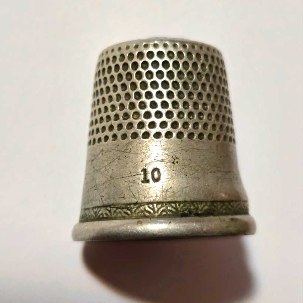 Vntg. Art Deco Thimble Sz. 10